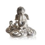 Миниатюра подсвечник «Ангел мальчик на облаке».