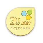 Значок Август золото